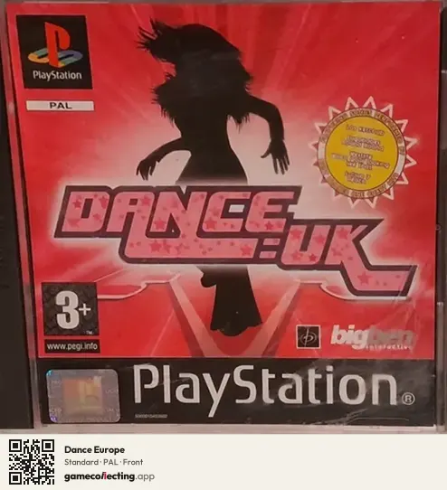 Dance Europe PlayStation, PAL box front
