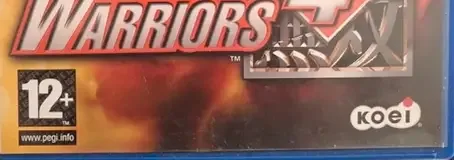 Dynasty Warriors 4, the PEGI square on its front