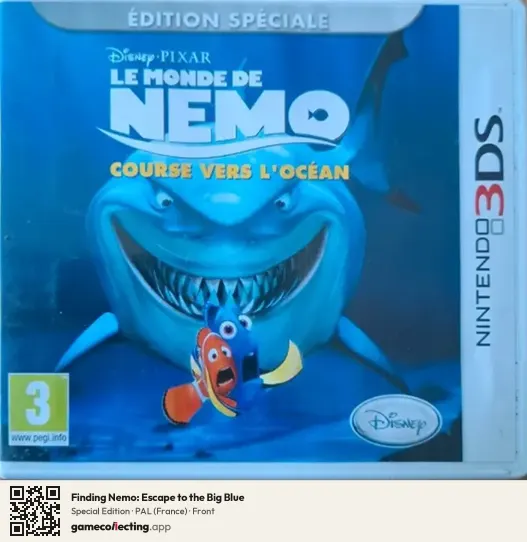 Finding Nemo: Escape to the Big Blue Nintendo 3DS, France box front
