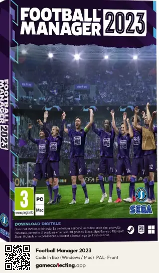 Football Manager 2023 Computer, PAL box front