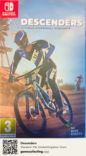 Descenders Nintendo Switch, United Kingdom box front