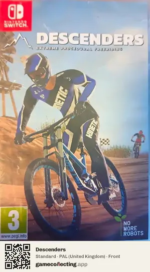 Descenders Nintendo Switch, United Kingdom box front
