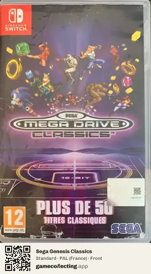 Sega Genesis Classics Nintendo Switch, France box front