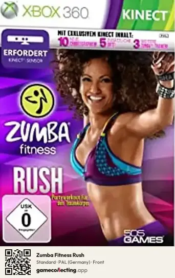 Zumba Fitness Rush Xbox 360, Germany box front