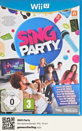 SiNG Party Nintendo Wii U, PAL box front