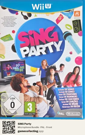 SiNG Party Nintendo Wii U, PAL box front