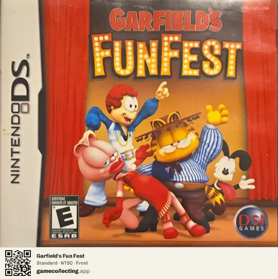 Garfield's Fun Fest Nintendo DS, NTSC box front