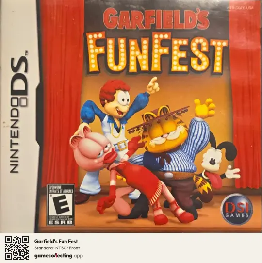 Garfield's Fun Fest Nintendo DS, NTSC box front