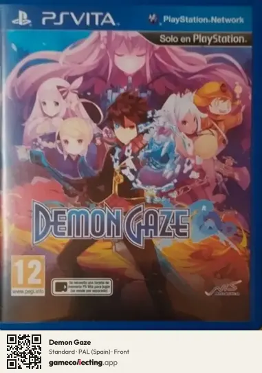 Demon Gaze PlayStation Vita, Spain box front