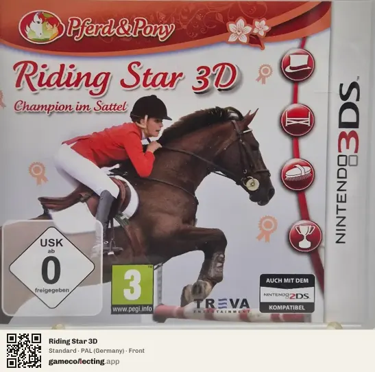 Riding Star 3D Nintendo 3DS, Germany box front