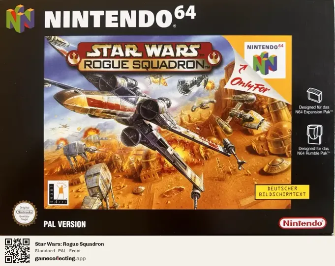 Star Wars: Rogue Squadron Nintendo 64, PAL box front