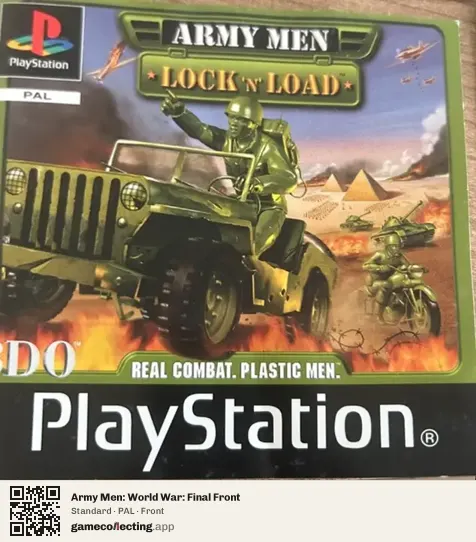 Army Men: World War: Final Front PlayStation, PAL box front
