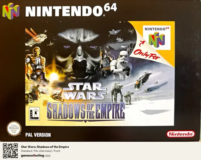 Star Wars: Shadows of the Empire Nintendo 64, Germany box front
