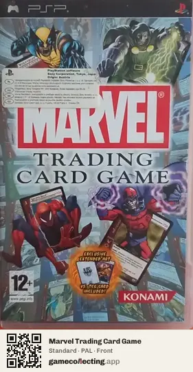 Marvel Trading Card Game PlayStation Portable, PAL box front