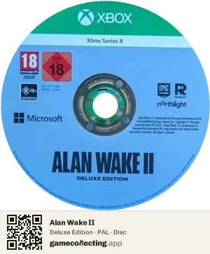 Alan Wake II Xbox Series X, PAL disc