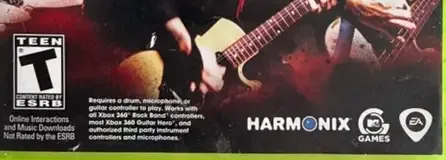 Green Day: Rock Band, the ESRB box on its front