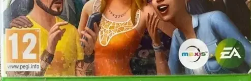 The Sims 4, the PEGI square on its front
