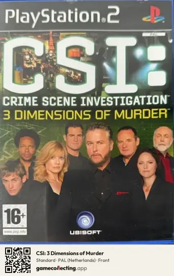 CSI: 3 Dimensions of Murder PlayStation 2, Netherlands box front