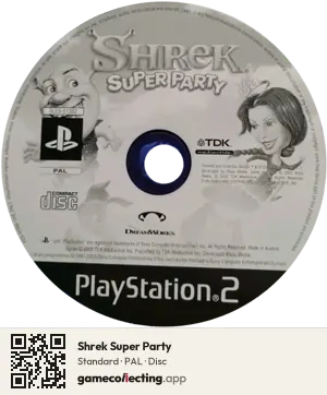 Shrek Super Party PlayStation 2, PAL disc