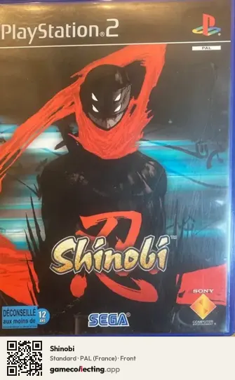Shinobi PlayStation 2, France box front