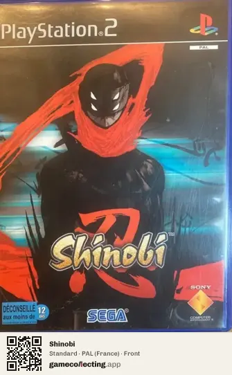 Shinobi PlayStation 2, France box front