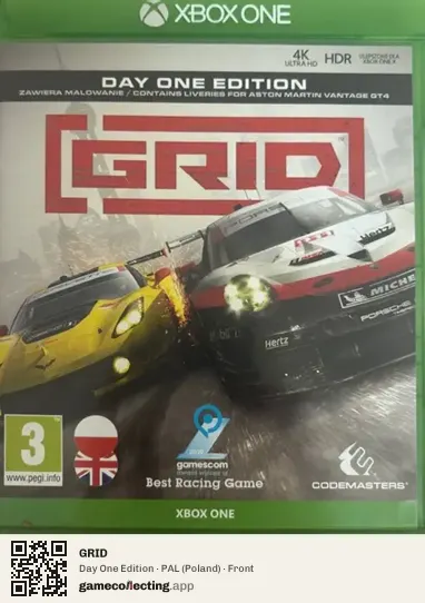 GRID Xbox One, Poland box front