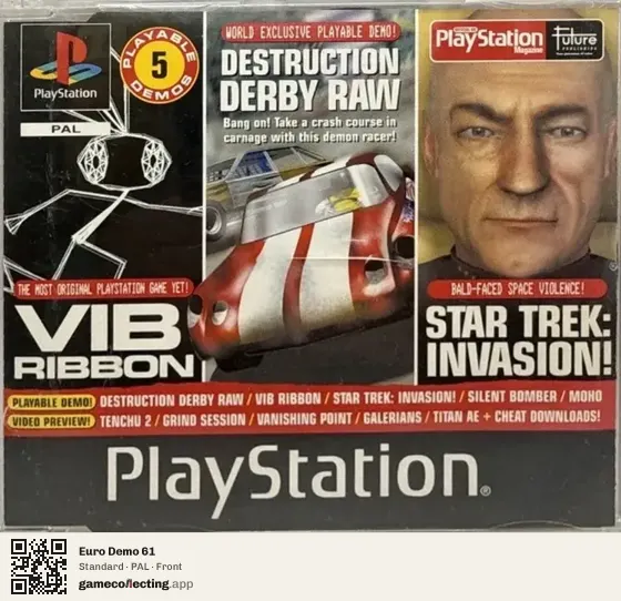 Euro Demo 61 PlayStation, PAL box front