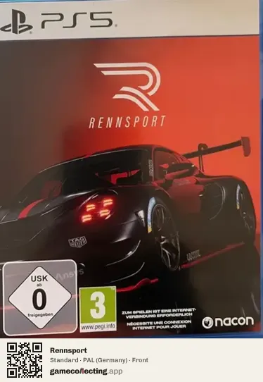 Rennsport PlayStation 5, Germany box front