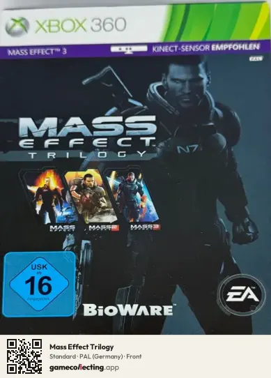 Mass Effect Trilogy Xbox 360, Germany box front