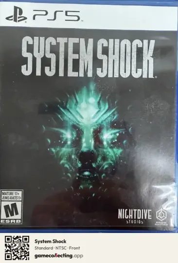 System Shock PlayStation 5, NTSC box front