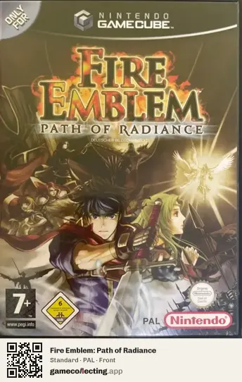 Fire Emblem: Path of Radiance Nintendo GameCube, PAL box front