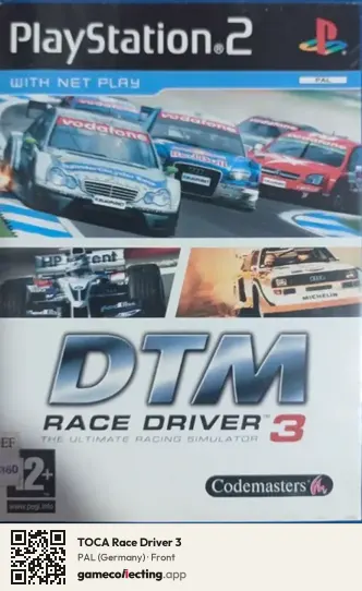 TOCA Race Driver 3 PlayStation 2, Germany box front