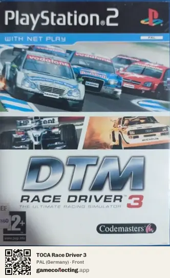 TOCA Race Driver 3 PlayStation 2, Germany box front
