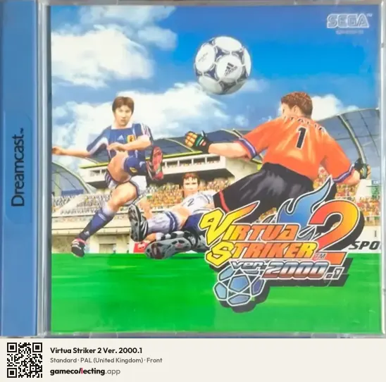 Virtua Striker 2 Ver. 2000.1 Sega Dreamcast, United Kingdom box front