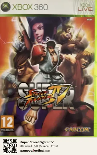 Super Street Fighter IV Xbox 360, France box front
