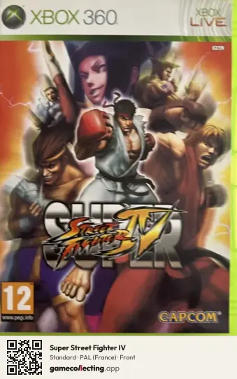 Super Street Fighter IV Xbox 360, France box front