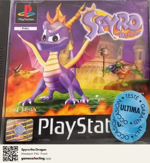 Spyro the Dragon PlayStation, PAL box front