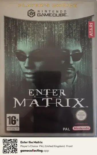 Enter the Matrix Nintendo GameCube, United Kingdom box front