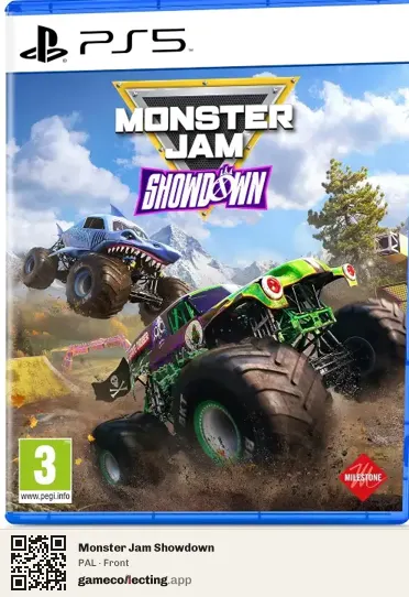 Monster Jam Showdown PlayStation 5, PAL box front