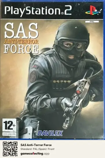 SAS Anti-Terror Force PlayStation 2, Spain box front