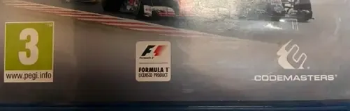 F1 2016, the PEGI square on its front