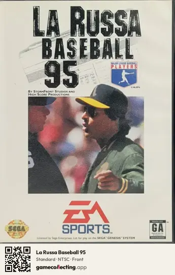La Russa Baseball 95 Sega Mega Drive / Genesis, NTSC box front