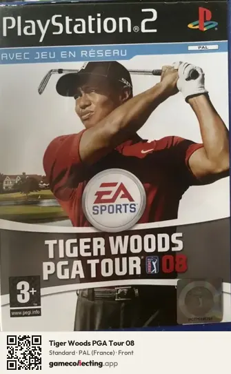 Tiger Woods PGA Tour 08 PlayStation 2, France box front