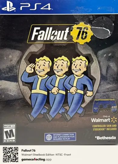 Fallout 76 PlayStation 4, NTSC box front