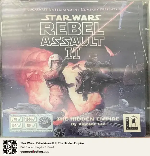 Star Wars: Rebel Assault II: The Hidden Empire Computer, United Kingdom box front