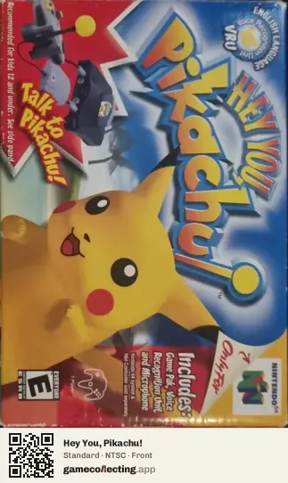 Hey You, Pikachu! Nintendo 64, NTSC box front