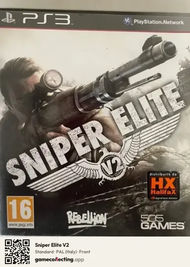 Sniper Elite V2 PlayStation 3, Italy box front