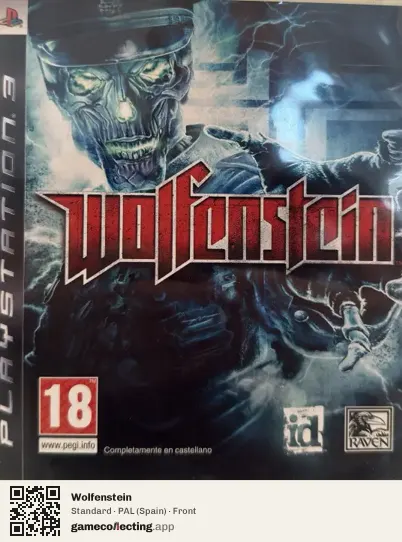 Wolfenstein PlayStation 3, Spain box front