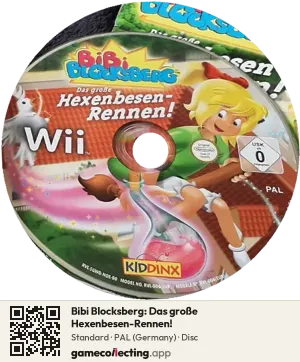 Bibi Blocksberg: Das große Hexenbesen-Rennen! Nintendo Wii, PAL disc