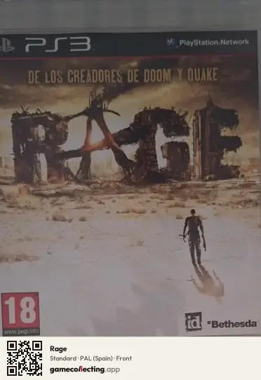 Rage PlayStation 3, Spain box front